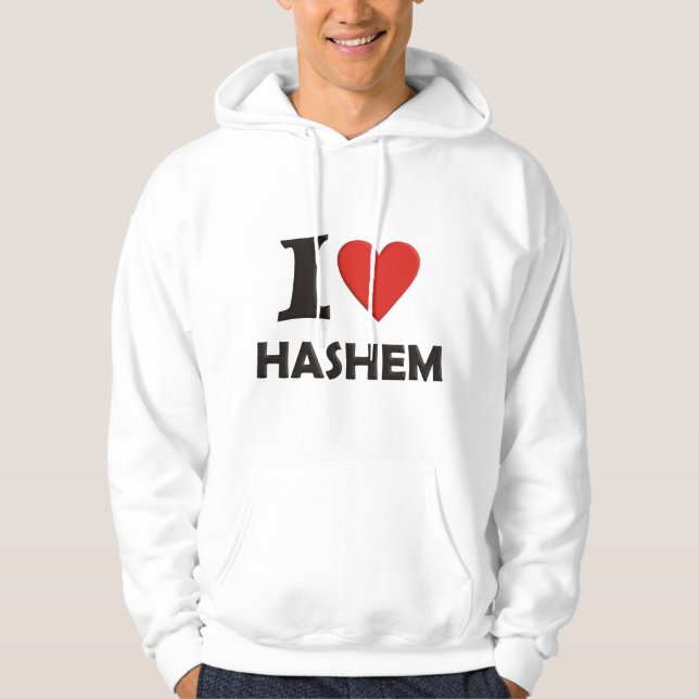 Veste À Capuche J'aime Hashem (Devant)