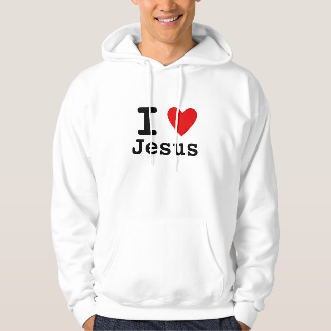 Veste À Capuche J'aime Jésus (Devant)