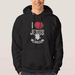Veste À Capuche J'Aime Jésus Et Sport Escalade Rock Climber Mont
