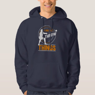 Veste À Capuche J'Aime Jeter Des Choses Marteau De Feu