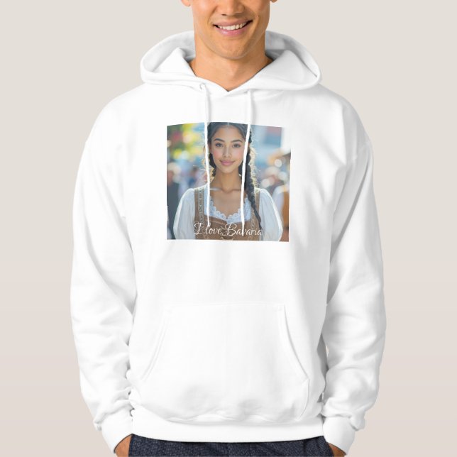 VESTE À CAPUCHE J'AIME LA BAVIÈRE (Devant)