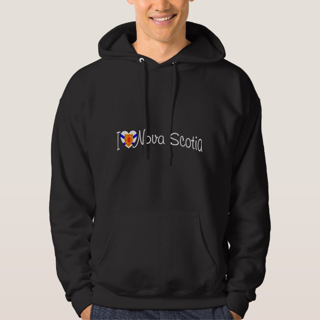 Veste À Capuche J'aime la Nouvelle-Écosse (Devant)