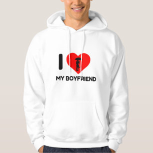 VESTE À CAPUCHE J'AIME LE COEUR DE MON PETIT AMI