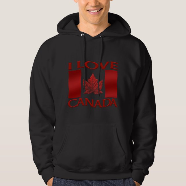 Veste À Capuche J'aime le sweatshirt du Canada de souvenir de (Devant)