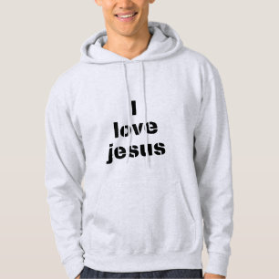 Veste À Capuche j'aime le t-shirt cool jésus