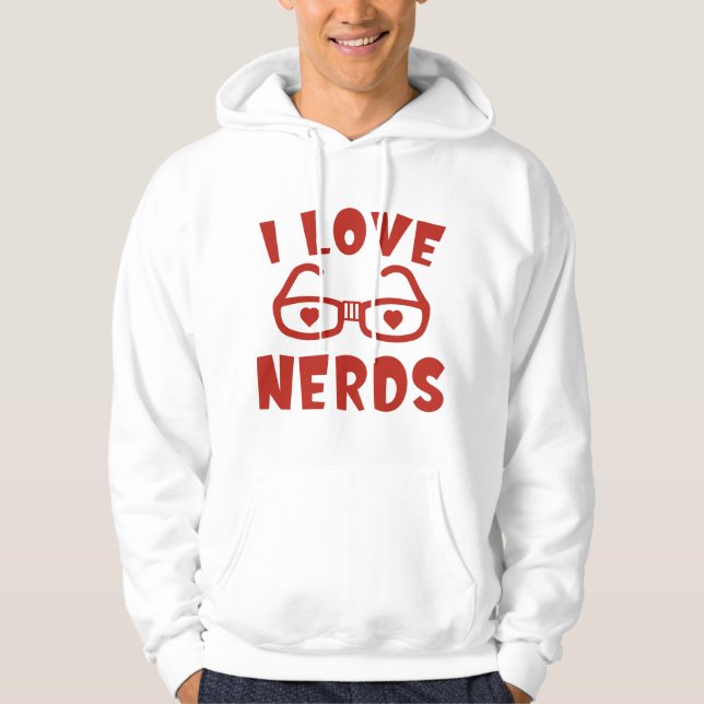 Veste À Capuche J'Aime Les Nerds (Devant)