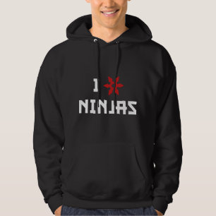 Veste À Capuche J'aime les Ninjas