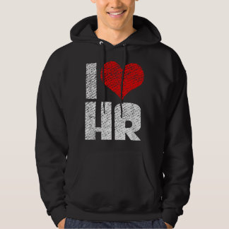 Veste À Capuche J'aime les RH Ressources Humaines