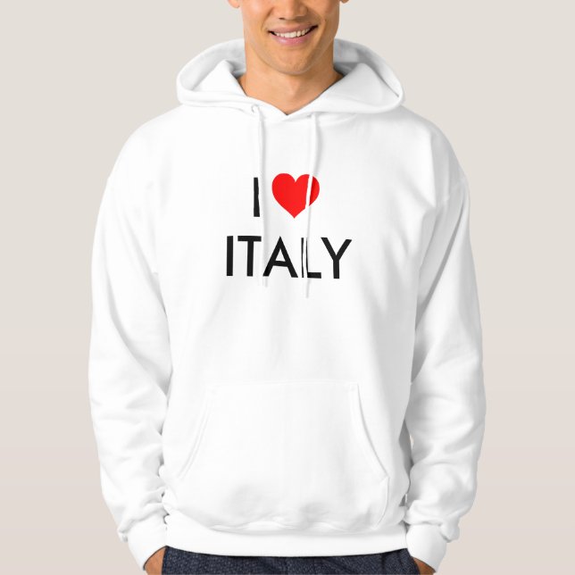 Veste À Capuche j'aime l'Italie (Devant)