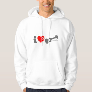 Veste À Capuche J'aime l'ukulélé