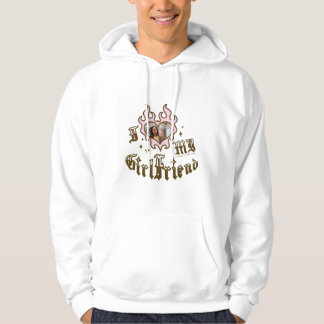 Veste À Capuche J'aime ma copine - Marron - DingusDesign