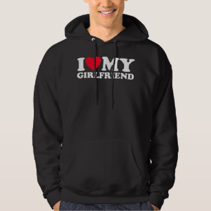 Veste À Capuche J'aime ma petite amie J'ai coeur ma petite amie GF