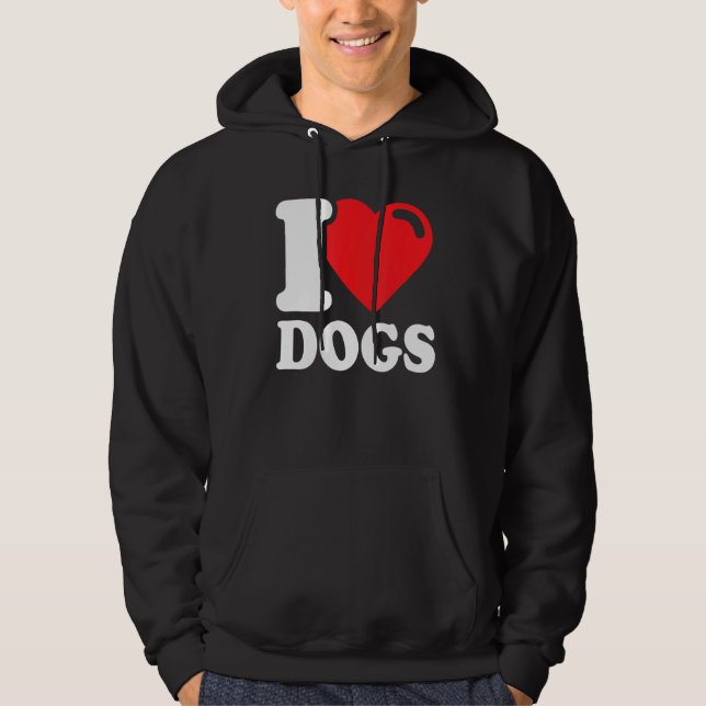 Veste À Capuche J'aime mes chiens J'aime les chiens 1 (Devant)