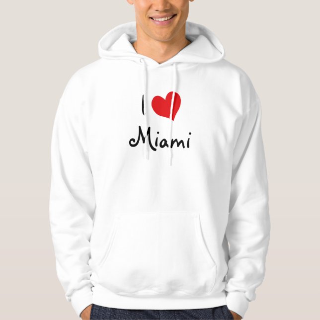 Veste À Capuche J'aime Miami (Devant)