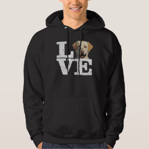 Veste À Capuche J'aime mon labo jaune Labrador Retriever Chien