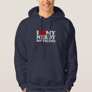 Veste À Capuche J'Aime Mon Nerdy Boyfriend