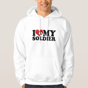 Veste À Capuche J'aime mon soldat