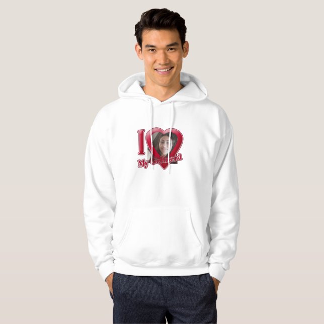 Veste À Capuche J'Aime Mon T-Shirt De Fille (Devant entier)