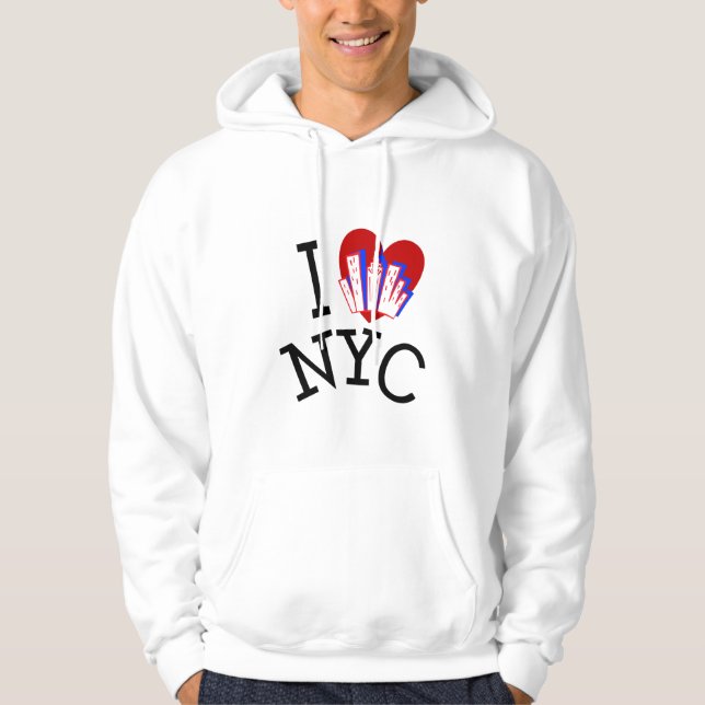 Veste À Capuche J'aime New York City (Devant)