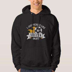 Veste À Capuche J'Aime Vraiment Le Football Ok