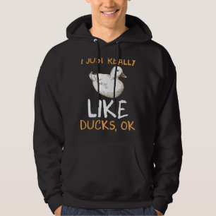 Veste À Capuche J'Aime Vraiment Les Canards Ferme Animaux Canards 
