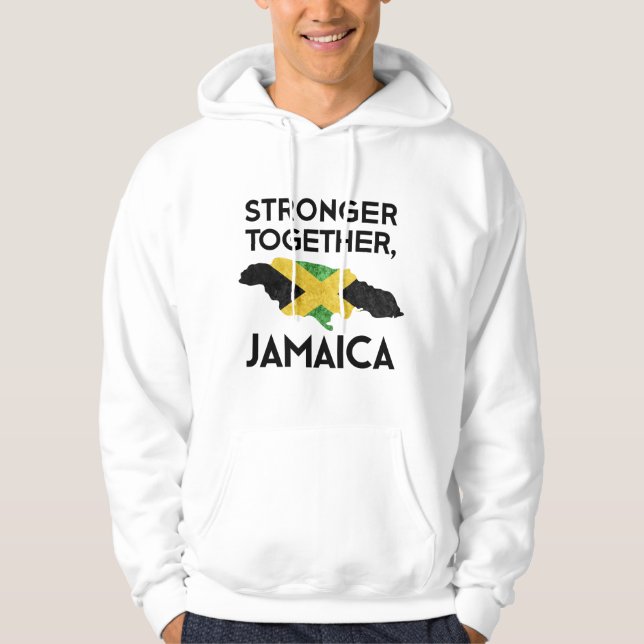 Veste À Capuche Jamaica Strong Hurricane Melissa Support Tee (Devant)