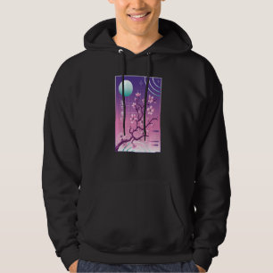 Veste À Capuche Japonais Cherry Blossom Vaporwave Sakura Esthétiqu