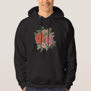 Veste À Capuche Jardin aux fleurs aquarelles