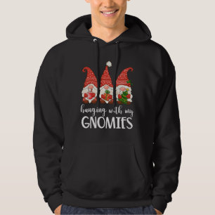 Veste À Capuche Jardin Gnome Pyjamas Noël pendre avec mon Gno