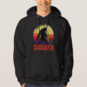 Veste À Capuche Jazz Saxophone Bigfoot Saxsquatch Musicien Pour Sa