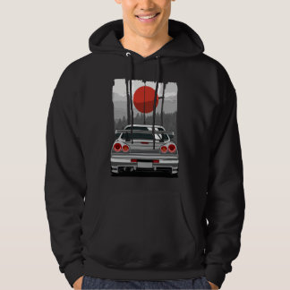 Veste À Capuche JDM Skyline R34 Réglage de la voiture Japon Rising