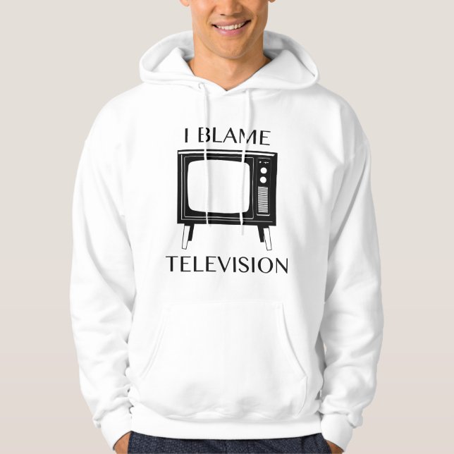 Veste À Capuche Je blâme la télévision (Devant)