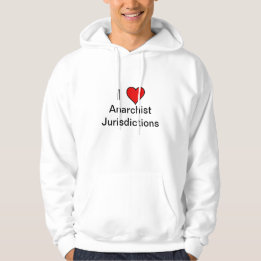 Veste À Capuche Je coeur les juridictions anarchistes