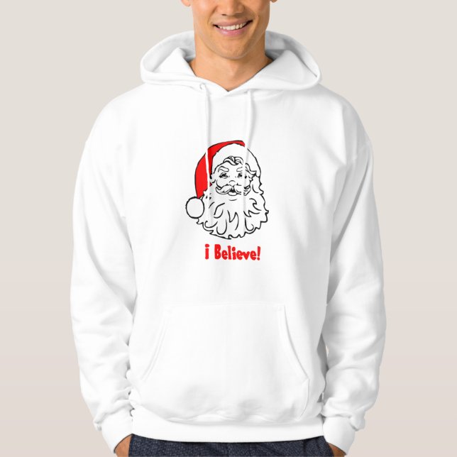 Veste À Capuche Je crois en père noël (Devant)