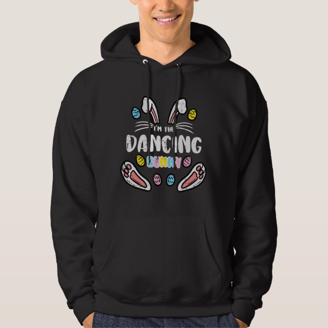 Veste À Capuche Je Danses Bunny Pâques Matching Famille Hommes Fem (Devant)