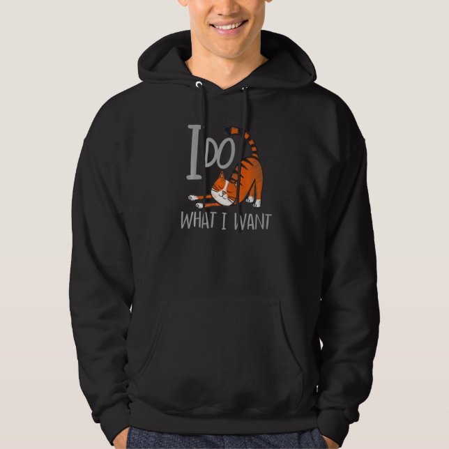 Veste À Capuche Je Fais Ce Que Je Veux Avec Mon Chat (Devant)