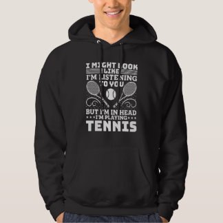 Veste À Capuche Je joue à des citations de joueur de tennis de Ten