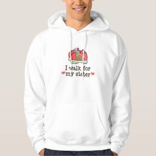 Veste À Capuche Je marche pour mon sweatshirt de promenade de