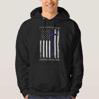 Veste À Capuche Je me tiens fièrement debout pour le drapeau, je m