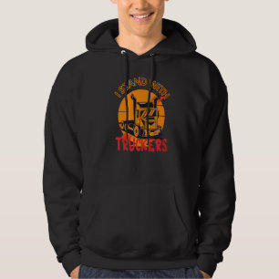 Veste À Capuche Je Me Trouve Avec Des Camions Fiers De Soutenir No