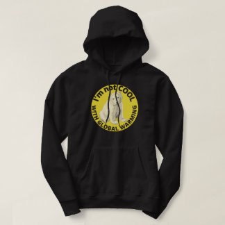 VESTE À CAPUCHE JE NE SUIS PAS COOL AVEC RÉCHAUFFEMENT CLIMATIQUE,