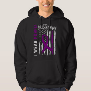 Veste À Capuche Je Porte Du Violet Pour Ma Fille En Droit Lupus
