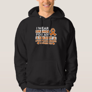 Veste À Capuche Je porte orange pour mon papa MS sclérose en plaqu