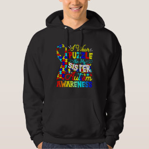 Veste À Capuche Je Porte Un Puzzle Pour Ma Jote Soeur Sensibilisat