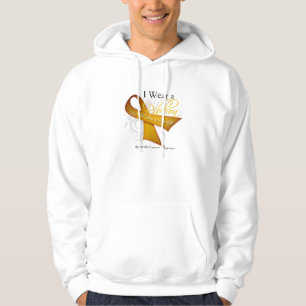 Veste À Capuche Je porte un ruban pour mon héros - Cancer d'annex