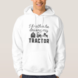 Veste À Capuche Je préfère conduire mon tracteur