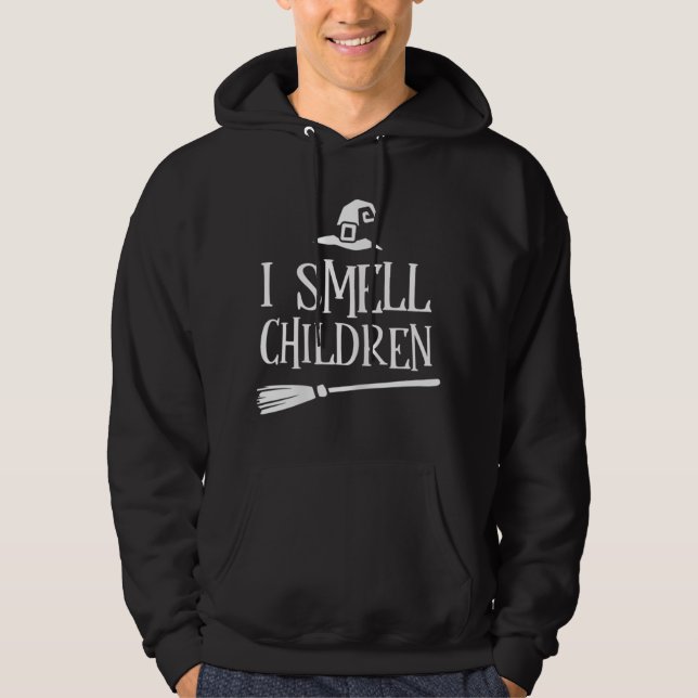 Veste À Capuche Je Sens Les Enfants Halloween Costume sorcières (Devant)