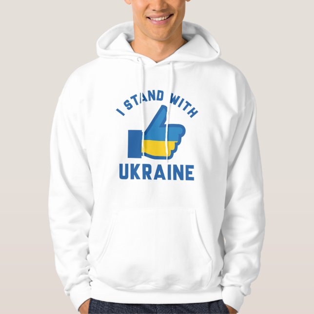 Veste À Capuche Je Suis Avec L'Ukraine (Devant)