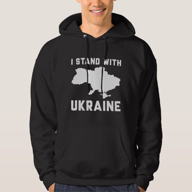 Veste À Capuche Je Suis Avec L'Ukraine (Devant)