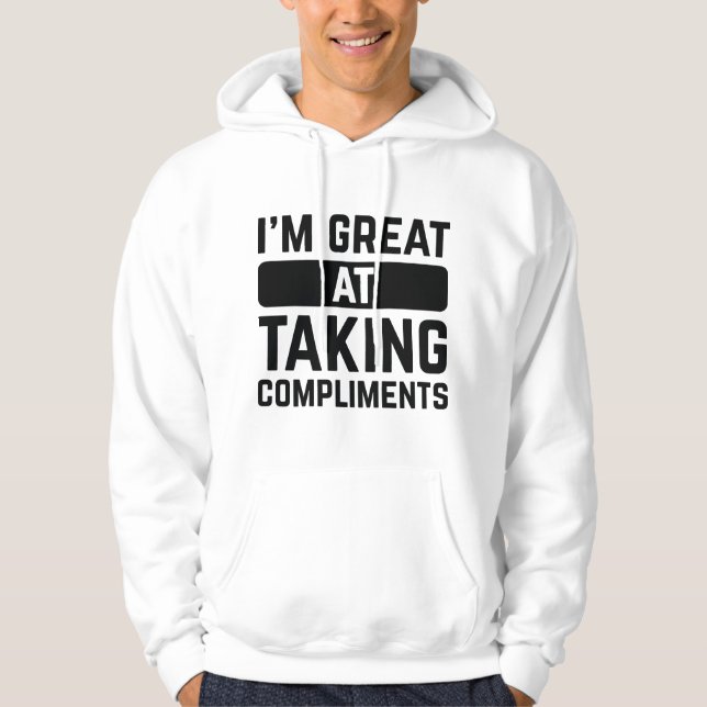 Veste À Capuche Je suis doué pour prendre des compléments (Devant)